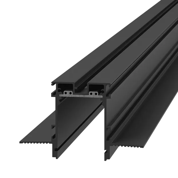 Трек SY 24В встраиваемый без проводов Черный, 2м SWG SY-601201-RC-2-BL