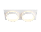 Встраиваемый светильник Ambrella light TN6711/2 WH белый IP44 GX53/2 max 15W 210*105*45