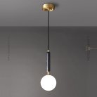Подвесной светильник PETIT B Черный мрамор. Lampatron petit-b-black 8086-22090