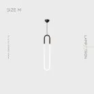 Подвесной светильник GABI Размер M. Цвет Черный. Трехцветный свет Lampatron 7439-20588