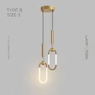 Готовая комбинация светильников FINNUR DUO Тип B. Размер S. Цвет Латунь. Трехцветный свет Lampatron 7771-21873