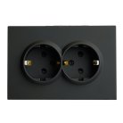 Розетка 2-местная с защитной шторкой STEKKER 49856 RST16-5114-05