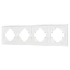 Рамка пластиковая FRM-TENDO-SFPL-4-WH (Матовый белый) Arlight 054656