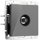 ТВ-розетка оконечная (графит акрил) Werkel W1183044 a064096
