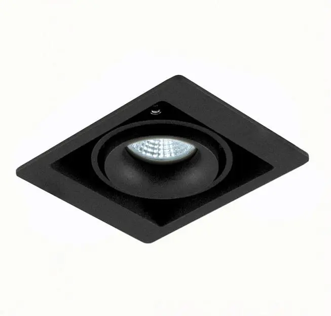 Встраиваемый светильник Donolux DL18615/01WW-SQ Shiny black/Black Встраиваемый светильник Donolux DL18615/01WW-SQ Shiny black/Black