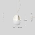 Подвесной светильник TARU Размер L. Цвет белый Lampatron taru-white-l 9016-25620