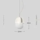 Подвесной светильник TARU Размер L. Цвет белый Lampatron taru-white-l 9016-25620