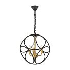 Подвесной светильник Lumina Deco LDP 1243-3 BK+MD Casai