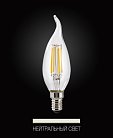 Лампочка свеча на ветру филамент нейтральный LED E14 Reccagni Angelo 649987