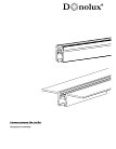 Круглый угол-соединитель для встраиваемого шинопровода Donolux R Corner 600 InB Slim Line Mini