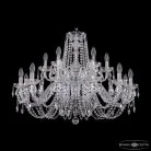 Люстра хрустальная Bohemia Ivele Crystal  1402/12+6/300/2d Ni