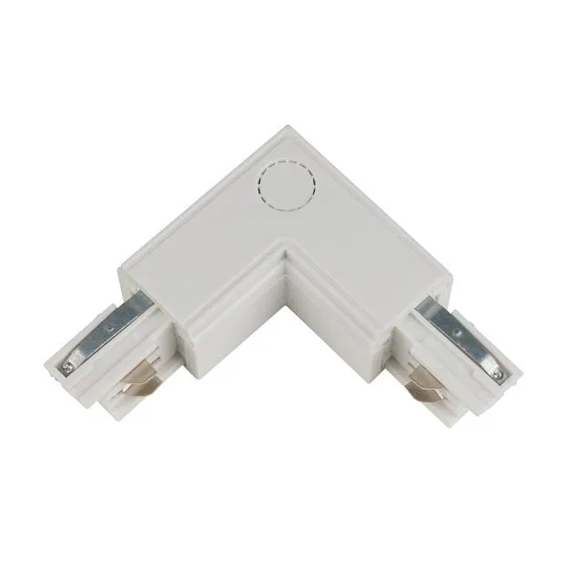 Соединитель L-образный Uniel UBX-A22 WHITE 1 POLYBAG