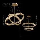 Кольцевые люстры и светильники BERTOLDA B Два кольца. 80 + 100 см Lampatron 6534-17802