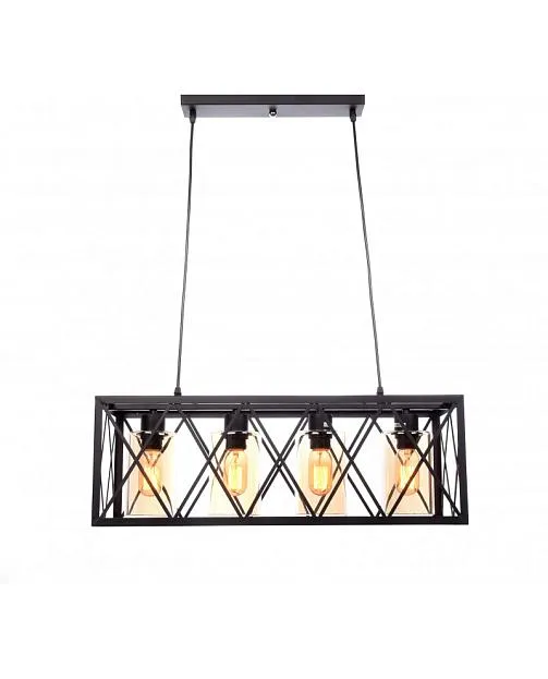 Подвесной светильник Lumina Deco LDP 11535-4 BK NORTIS