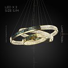 Кольцевые люстры и светильники CANTATA X Три кольца. 60 + 80 + 100 см Lampatron 6327-17022