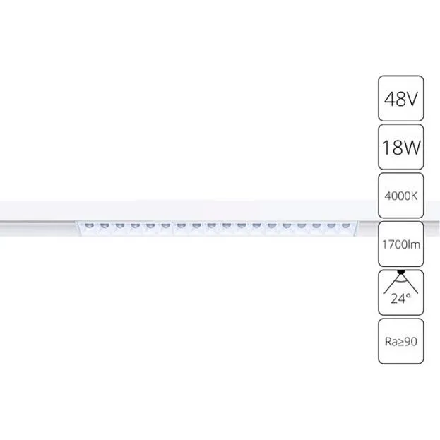 Трековый светильник Arte Lamp A4665PL-1WH LINEA