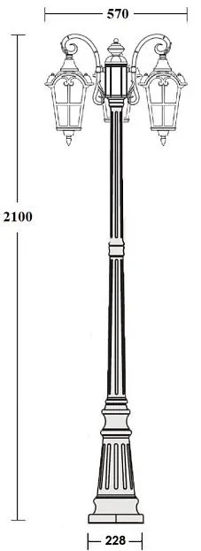 Наземный фонарь Oasis Light 86109B Gb PORTO Наземный фонарь Oasis Light 86109B Gb PORTO
