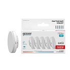 Лампа GX53 10W 720lm 4100K 5 шт/уп LED 1/20 Gauss 84820V Elementary