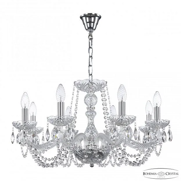 Люстра хрустальная Bohemia Ivele Crystal 119/8/240 Ni