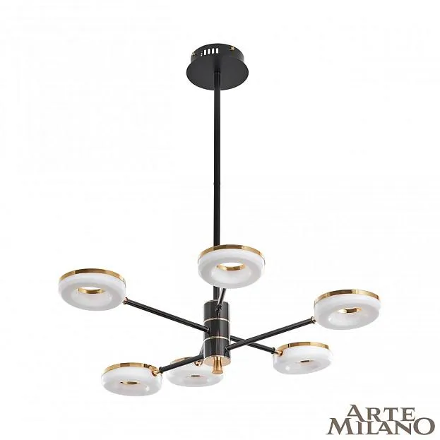 Люстра на штанге Arte Milano 276699/6 BK/GD Ferrara-72999