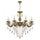 Люстра с хрустальными подвесками Bohemia Ivele Crystal AL79101/8/250 B GB