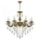 Люстра с хрустальными подвесками Bohemia Ivele Crystal AL79101/8/250 B GB