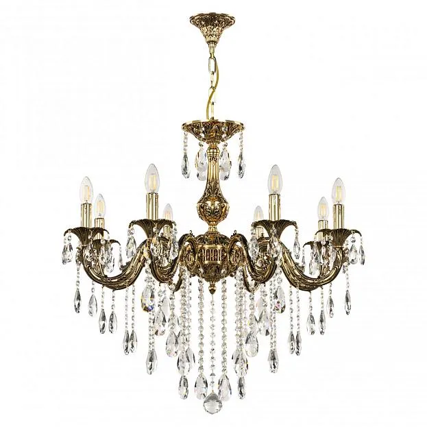 Люстра с хрустальными подвесками Bohemia Ivele Crystal AL79101/8/250 B GB