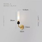 Бра STENLY WALL A Модель А: Латунь + Черный Lampatron stenly-wall-a-a-brass 8159-23110