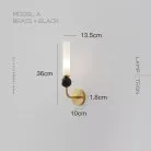 Бра STENLY WALL A Модель А: Латунь + Черный Lampatron stenly-wall-a-a-brass 8159-23110