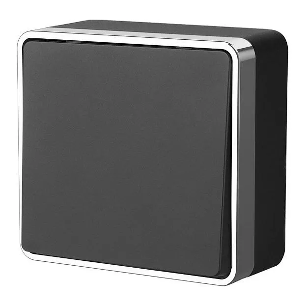 Выключатель одноклавишный Werkel W5010035 Gallant (черный/хром) a050968 Выключатель одноклавишный Werkel W5010035 Gallant (черный/хром) a050968