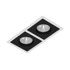 Встраиваемый светодиодный светильник BRUTAL SQ2 White-Black TRIAC 4000K