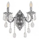 Бра с хрустальными подвесками Bohemia Ivele Crystal AL7801B10/2/175 B Ni