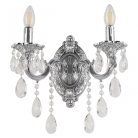 Бра с хрустальными подвесками Bohemia Ivele Crystal AL7801B10/2/175 B Ni