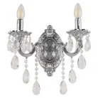 Бра с хрустальными подвесками Bohemia Ivele Crystal AL7801B10/2/175 B Ni