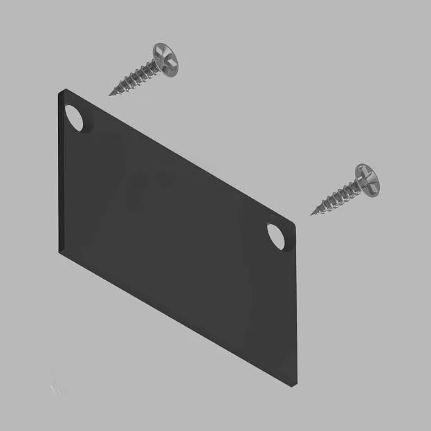 Заглушка для профиля под шпаклевку LeDron АВД-5607-Z Black