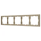 Рамка пластиковая FRM-NOBE-SFPL-5-GD Arlight 054229