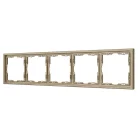 Рамка пластиковая FRM-NOBE-SFPL-5-GD Arlight 054229