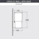 Настенный уличный светильник IP55 Fumagalli DS3.562.000.WYF1R Virgilio