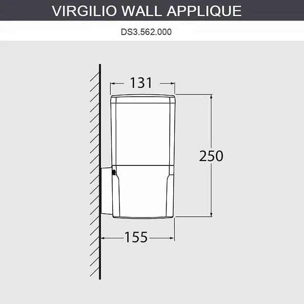Настенный уличный светильник IP55 Fumagalli DS3.562.000.WYF1R Virgilio Настенный уличный светильник IP55 Fumagalli DS3.562.000.WYF1R Virgilio