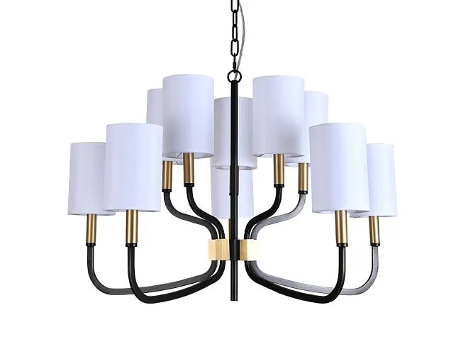 Люстра Newport 35210/С black+brass