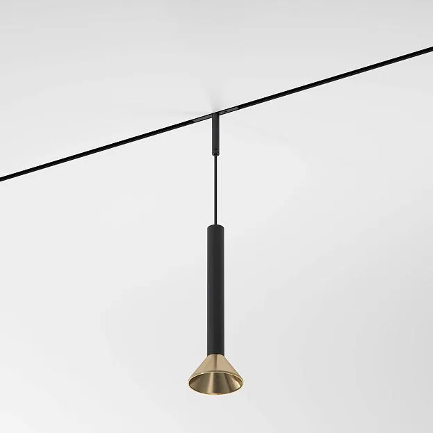Трековый светильник 3W 3000K (черный/латунь) Elektrostandard 85164/01 Mini Magnetic a065651