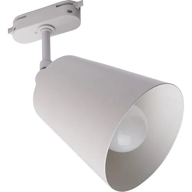 Светильник трековый однофазный на шинопровод под лампу E27 белый Feron 41070