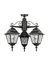 Потолочный светильник уличный Oasis Light 79970MAlgW/3 Bl QUADRO M lead GLASS