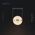 Подвесной светильник NICLIS Размер L. Цвет Латунь Lampatron 7614-21295