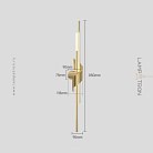 Бра TINUS BEND Размер M. Цвет латунь Lampatron 8975-25405