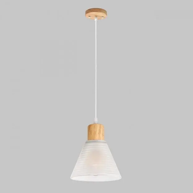 Подвесной светильник Imex MD.6029-1-P-WOOD+WH Подвесной светильник Imex MD.6029-1-P-WOOD+WH