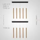 Готовая комбинация светильников HARDER COMBO Тип B Размер S. 5 ламп Lampatron 6792-18637