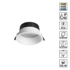 Светильник встраиваемый с переключателем цв. температуры IP44 LED 30W 220-240V 3000К\4000К\6000К Novotech 359557 CLARA