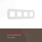 Рамка из поликарбоната на 4 поста Arte Milano 505.05-4.white am