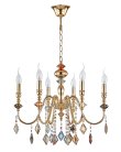 Люстра Crystal Lux MERCEDES SP6 GOLD/COLOR 0951/306